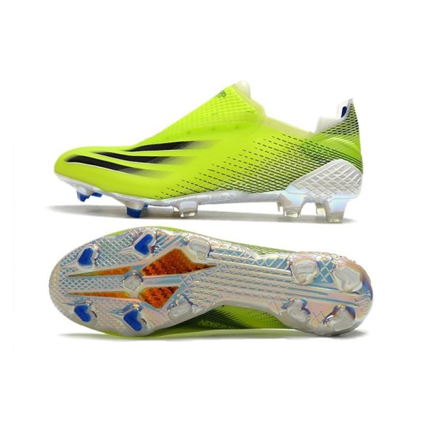 Chaussure de foot adidas X Ghosted + FG Superlative - Jaune Noir Bleu