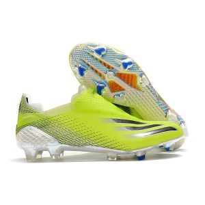 Chaussure de foot adidas X Ghosted + FG Superlative - Jaune Noir Bleu