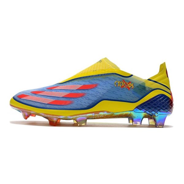 Chaussure de foot adidas X Ghosted + FG X-Men Cyclops - Bleu Rouge Vif Jaune