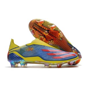 Chaussure de foot adidas X Ghosted + FG X-Men Cyclops - Bleu Rouge Vif Jaune