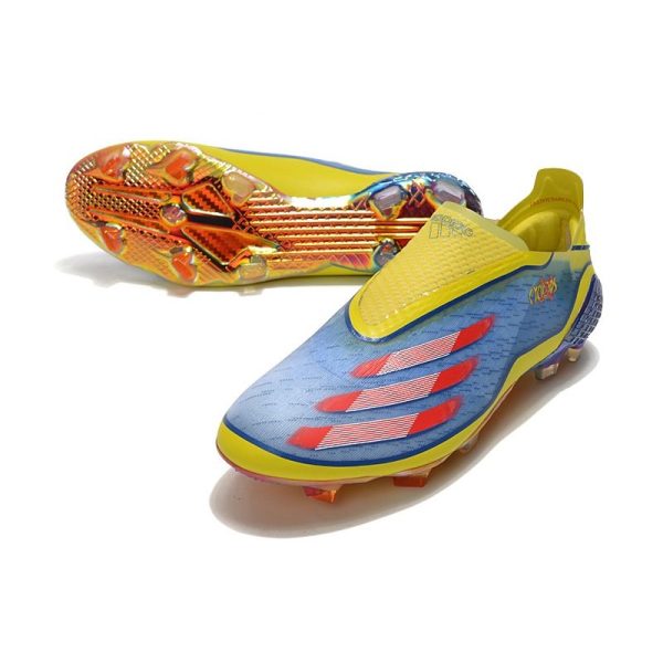 Chaussure de foot adidas X Ghosted + FG X-Men Cyclops - Bleu Rouge Vif Jaune