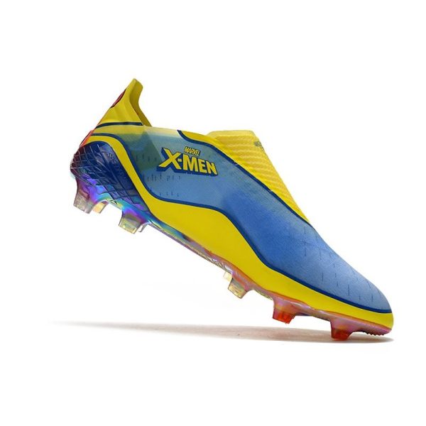 Chaussure de foot adidas X Ghosted + FG X-Men Cyclops - Bleu Rouge Vif Jaune