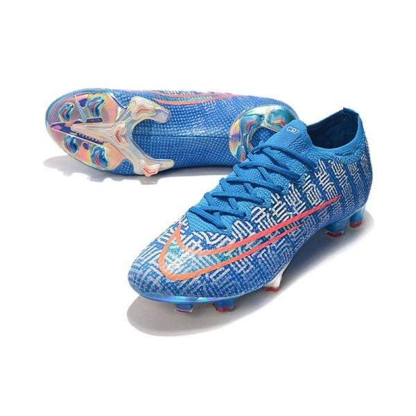 Chaussures Nike Mercurial Vapor 13 Elite FG Bleu Rouge