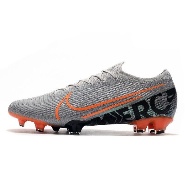 Chaussures Nike Mercurial Vapor 13 Elite FG Gris Orange