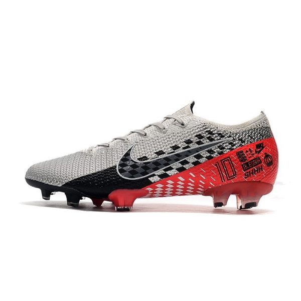 Chaussures Nike Mercurial Vapor 13 Elite FG NJR Chromé Noir Rouge Platine
