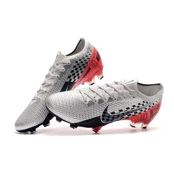 Chaussures Nike Mercurial Vapor 13 Elite FG NJR Chromé Noir Rouge Platine
