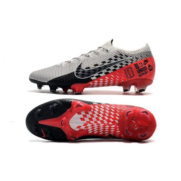 Chaussures Nike Mercurial Vapor 13 Elite FG NJR Chromé Noir Rouge Platine