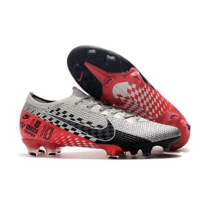 Chaussures Nike Mercurial Vapor 13 Elite FG NJR Chromé Noir Rouge Platine