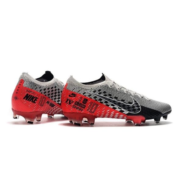 Chaussures Nike Mercurial Vapor 13 Elite FG NJR Chromé Noir Rouge Platine