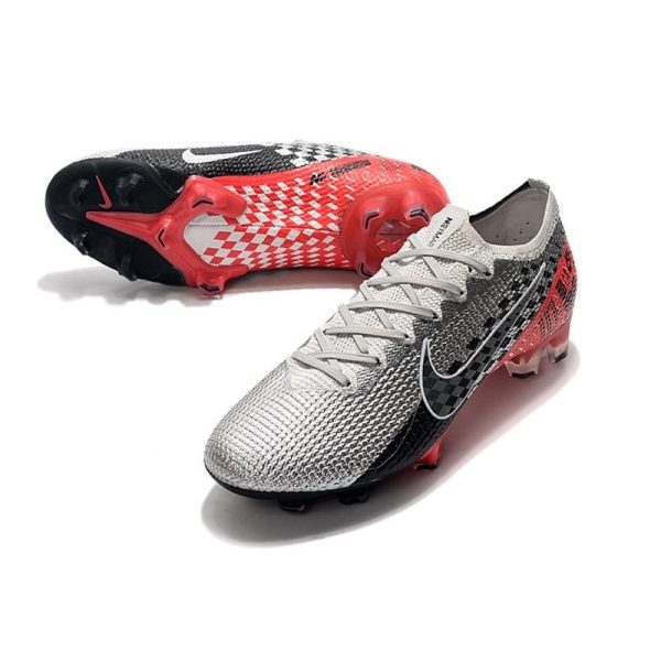 Chaussures Nike Mercurial Vapor 13 Elite FG NJR Chromé Noir Rouge Platine