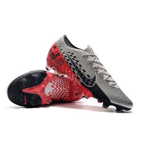 Chaussures Nike Mercurial Vapor 13 Elite FG NJR Chromé Noir Rouge Platine