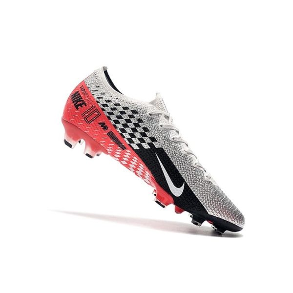 Chaussures Nike Mercurial Vapor 13 Elite FG NJR Chromé Noir Rouge Platine