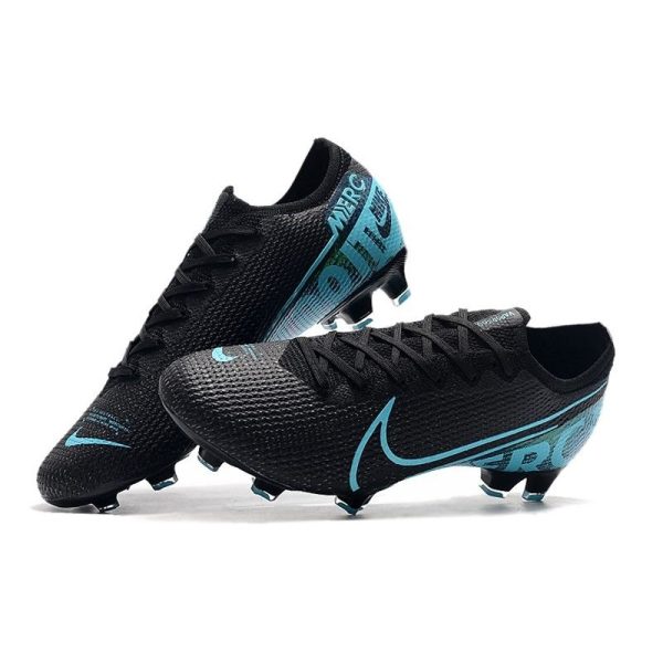 Chaussures Nike Mercurial Vapor 13 Elite FG Noir Bleu