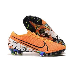 Chaussures Nike Mercurial Vapor 13 Elite FG Orange Blanc