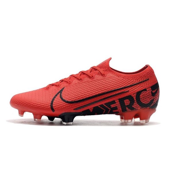 Chaussures Nike Mercurial Vapor 13 Elite FG Rouge Noir
