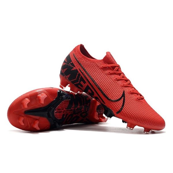Chaussures Nike Mercurial Vapor 13 Elite FG Rouge Noir