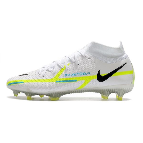 Chaussures Nike Phantom GT2 Elite DF FG Ballon Gris Bleu Foncé Marina