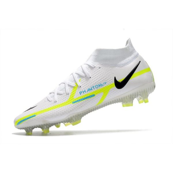 Chaussures Nike Phantom GT2 Elite DF FG Ballon Gris Bleu Foncé Marina