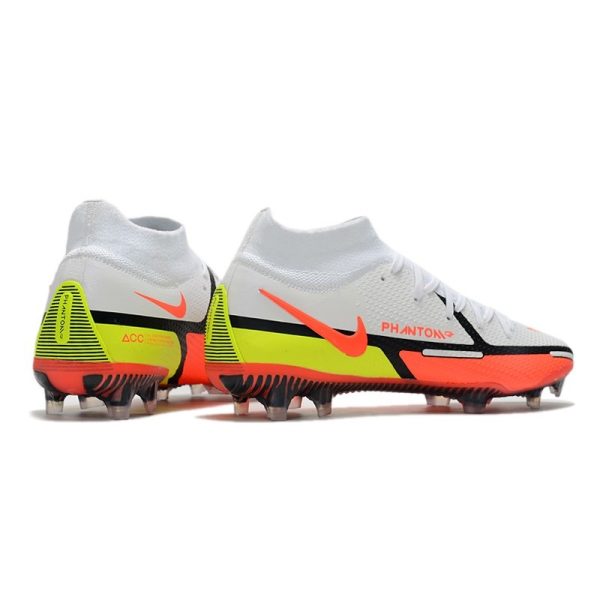 Chaussures Nike Phantom GT2 Elite DF FG Blanc Carmin Volt