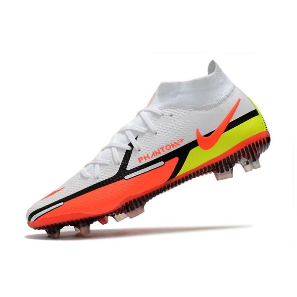 Chaussures Nike Phantom GT2 Elite DF FG Blanc Carmin Volt