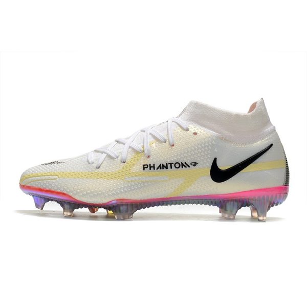Chaussures Nike Phantom GT2 Elite DF FG Blanc Noir Carmin Rose