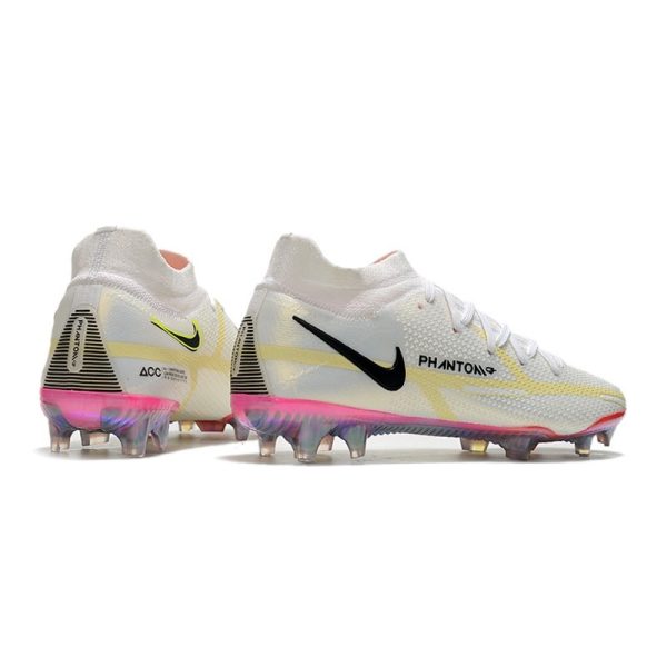 Chaussures Nike Phantom GT2 Elite DF FG Blanc Noir Carmin Rose