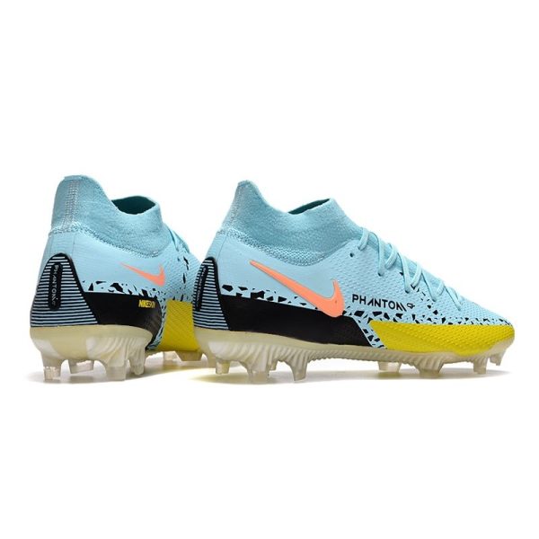 Chaussures Nike Phantom GT2 Elite DF FG Glacie Ice Noir Jaune Strike