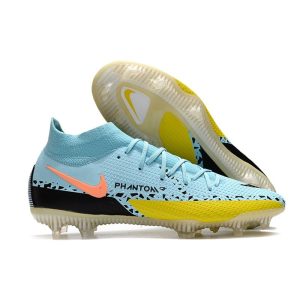Chaussures Nike Phantom GT2 Elite DF FG Glacie Ice Noir Jaune Strike