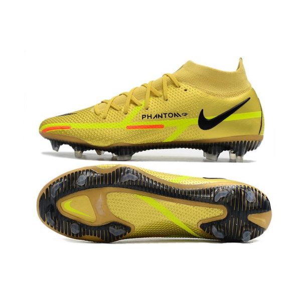 Chaussures Nike Phantom GT2 Elite DF FG Jaune