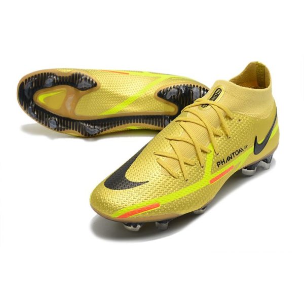 Chaussures Nike Phantom GT2 Elite DF FG Jaune