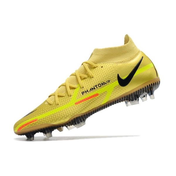Chaussures Nike Phantom GT2 Elite DF FG Jaune