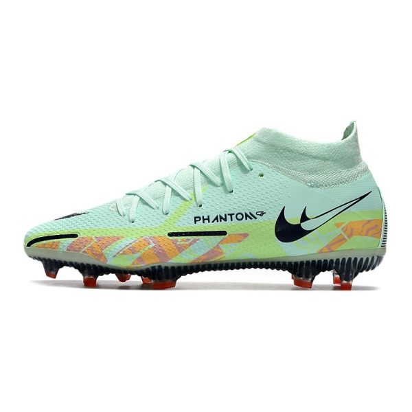 Chaussures Nike Phantom GT2 Elite DF FG Menthe Mousse Noirened Bleu Fantôme