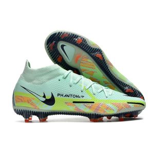 Chaussures Nike Phantom GT2 Elite DF FG Menthe Mousse Noirened Bleu Fantôme