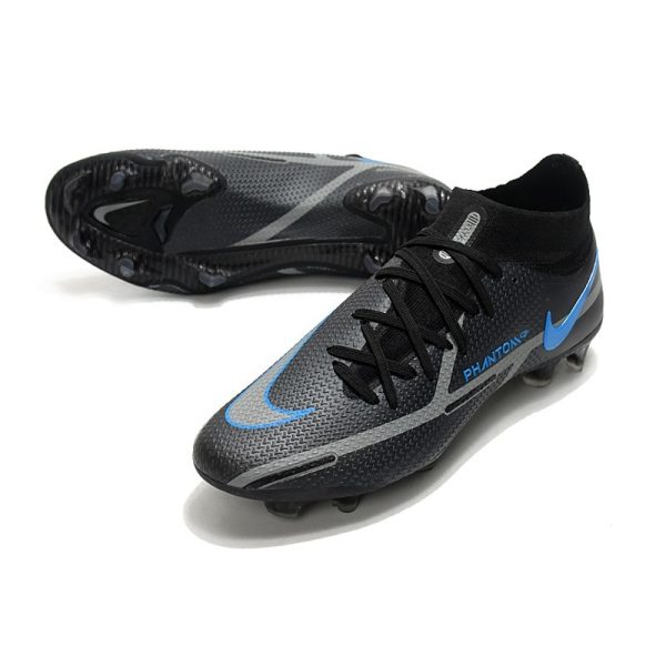 Chaussures Nike Phantom GT2 Elite DF FG Noir Gris Acier