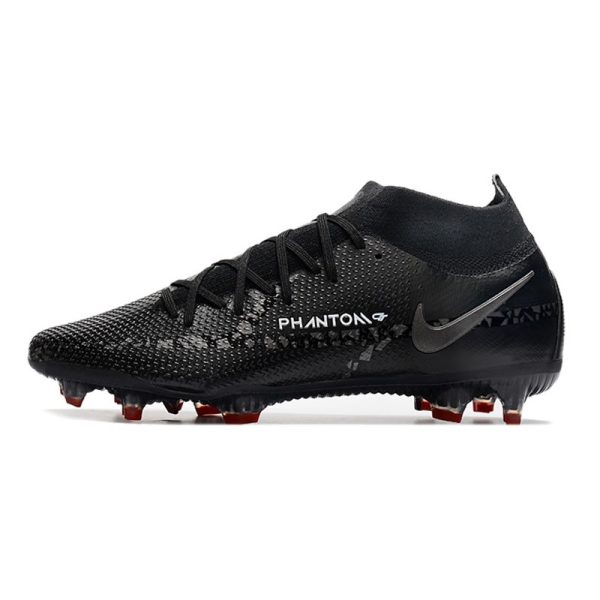 Chaussures Nike Phantom GT2 Elite DF FG Noir Gris Fumé Summit Blanc