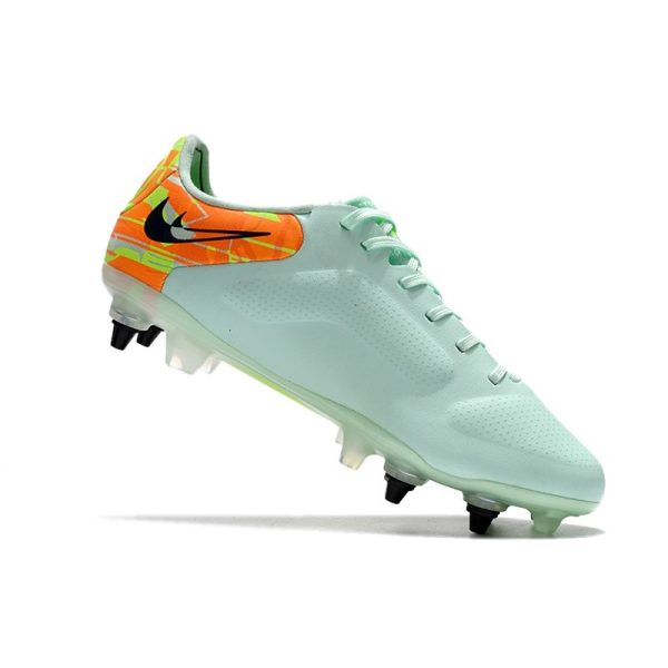 Chaussures Nike Tiempo Legend 9 Élite SG-Pro AC Barely Vert Noirened Bleu Orange Total