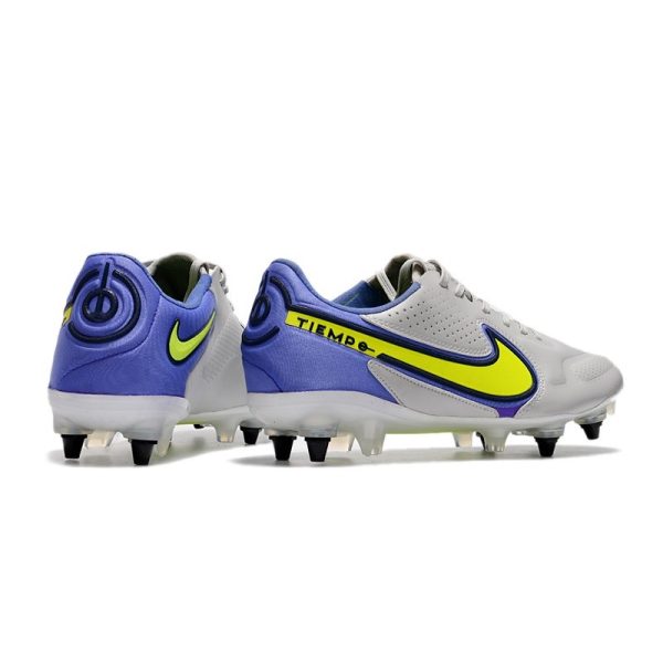 Chaussures Nike Tiempo Legend 9 Élite SG-Pro AC Gris Brouillard Volt Sapphire