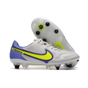 Chaussures Nike Tiempo Legend 9 Élite SG-Pro AC Gris Brouillard Volt Sapphire
