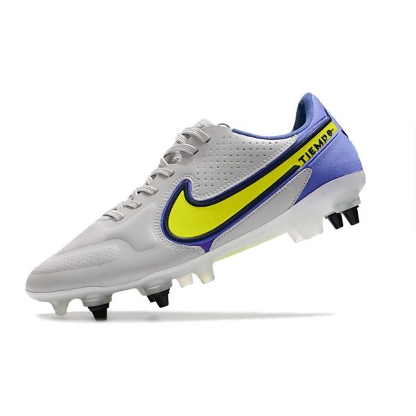 Chaussures Nike Tiempo Legend 9 Élite SG-Pro AC Gris Brouillard Volt Sapphire