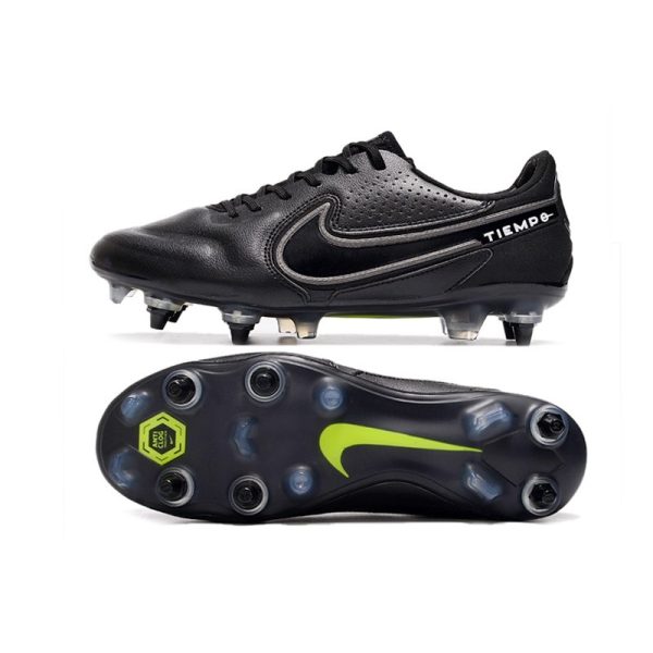 Chaussures Nike Tiempo Legend 9 Élite SG-Pro AC Noir Foncé Smoke Gris Summit Blanc