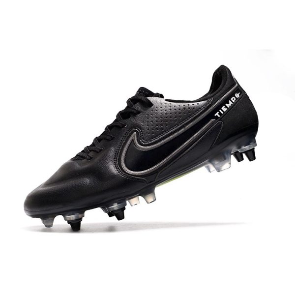 Chaussures Nike Tiempo Legend 9 Élite SG-Pro AC Noir Foncé Smoke Gris Summit Blanc