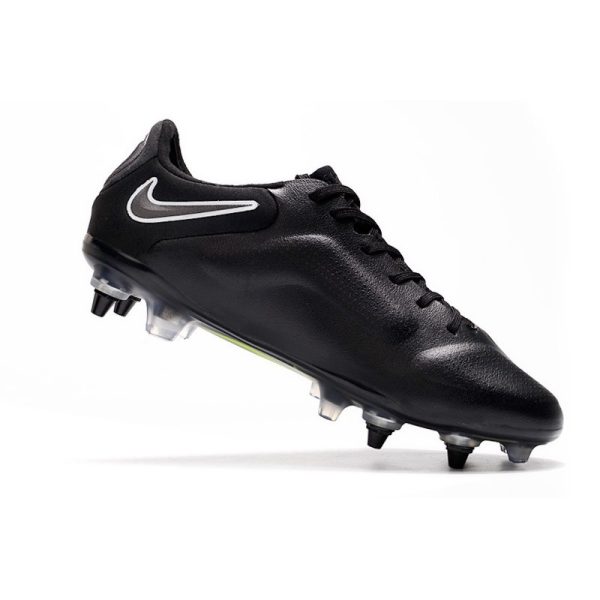 Chaussures Nike Tiempo Legend 9 Élite SG-Pro AC Noir Foncé Smoke Gris Summit Blanc
