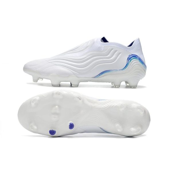 Chaussures adidas Copa Sense+ FG Blanc Bleu Hi Res Indigo