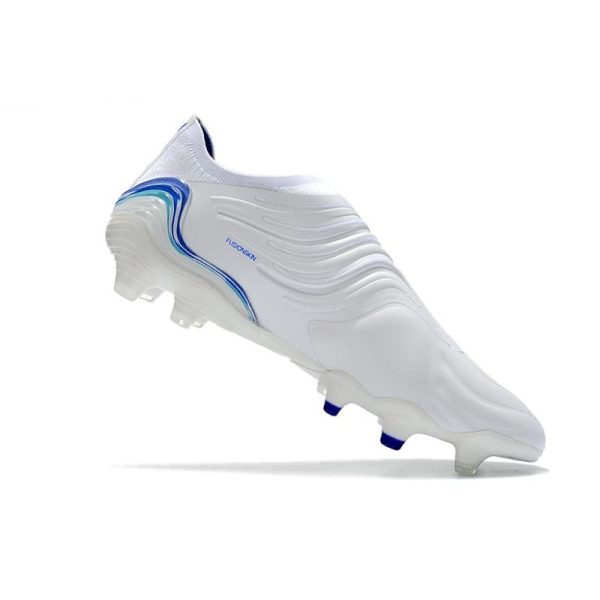 Chaussures adidas Copa Sense+ FG Blanc Bleu Hi Res Indigo