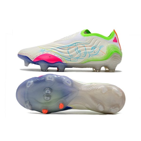 Chaussures adidas Copa Sense+ FG Inner Life - Blanc Jaune Rose ÉDITION LIMITÉE
