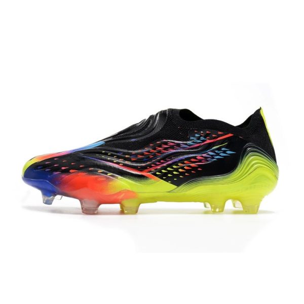 Chaussures adidas Copa Sense+ FG Noir Cyan Vif Jaune Solaire Equipe