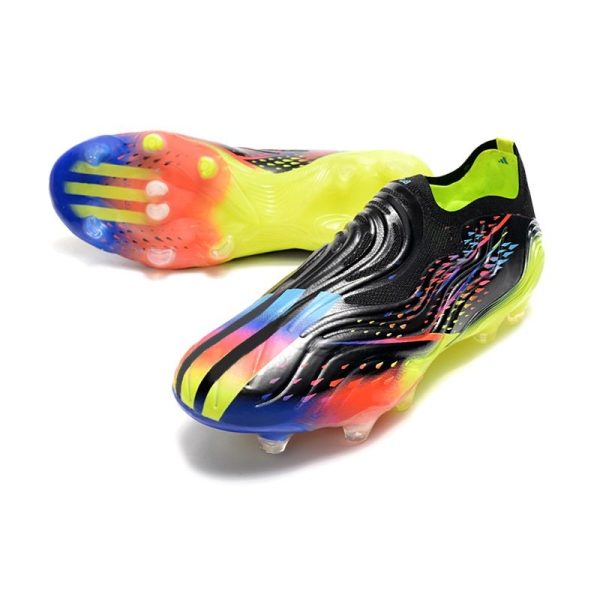 Chaussures adidas Copa Sense+ FG Noir Cyan Vif Jaune Solaire Equipe