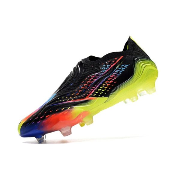 Chaussures adidas Copa Sense+ FG Noir Cyan Vif Jaune Solaire Equipe