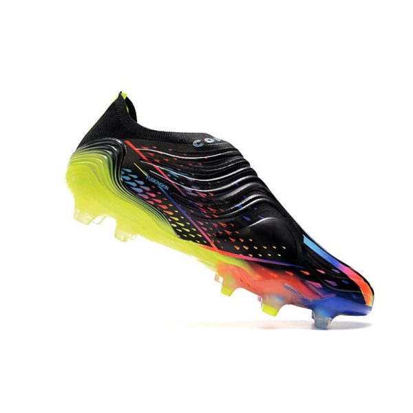 Chaussures adidas Copa Sense+ FG Noir Cyan Vif Jaune Solaire Equipe