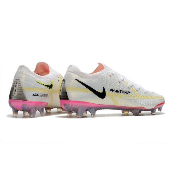Crampon Nike Phantom GT2 Elite FG Blanc Noir Carmin Rose